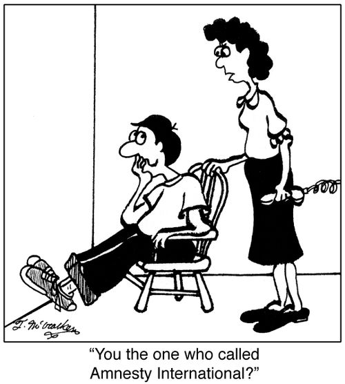 'You the one who called Amnesty International?'
