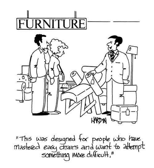 'This was designed for people who have mastered easy chairs and want to attempt something more difficult.'