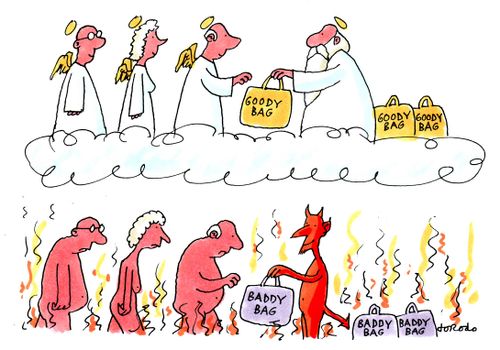 Giftbags in Heaven and Hell.