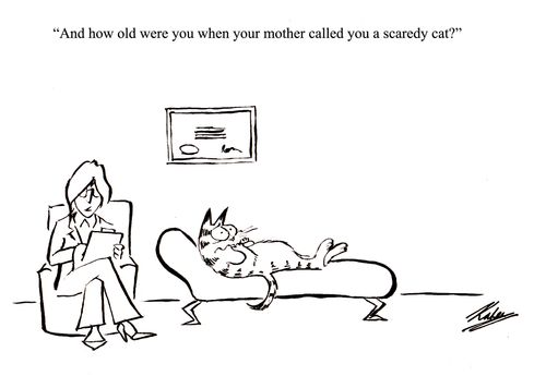 'And how old were you when your mother first called you a scaredy cat.'