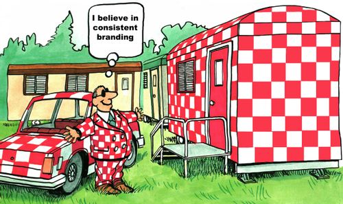 "I believe in consistent branding."