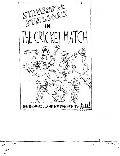 Sylvester Stallone in The Cricket Match