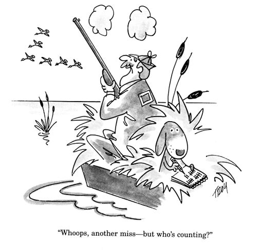 'Whoops, another miss - but who's counting?'