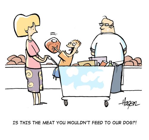 Is this the meat you wouldn't feed to our dog?!