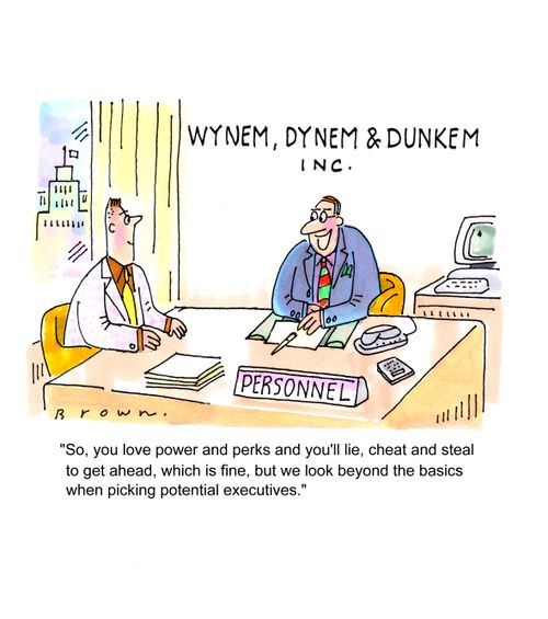Recruitment of excutives at 'Wynem, Dynem & Dunkem, Inc.'.