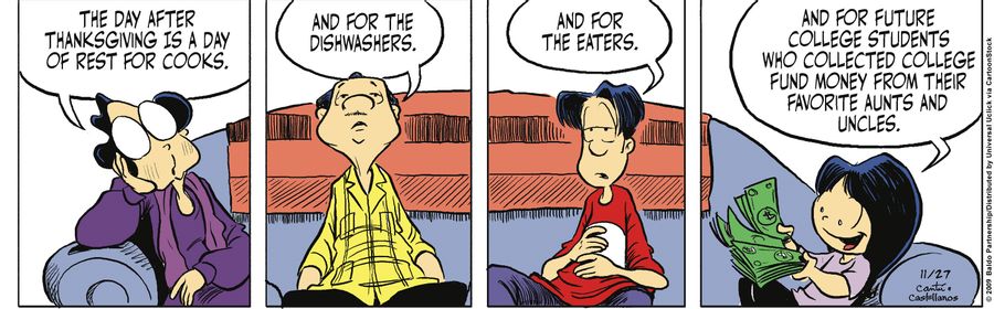 "The day after Thanksgiving is a day of rest for cooks."