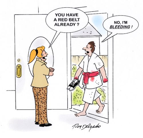 'You have a red belt already?'
