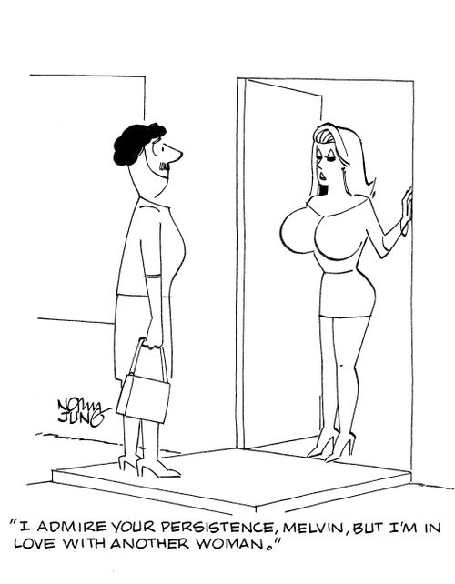 'I admire your persistence, Melvin, but I'm in love with another woman.'