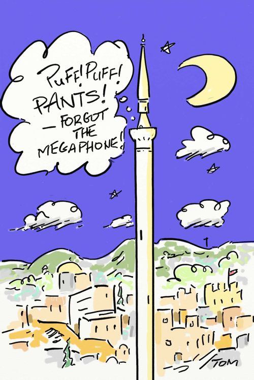 '...Pants! - Forgot the megaphone!'