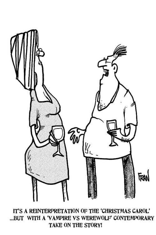 'It's a reinterpretation of the 'Christmas Carol'...but with a 'Vampire vs Werewolf' contemporary take on the story.'