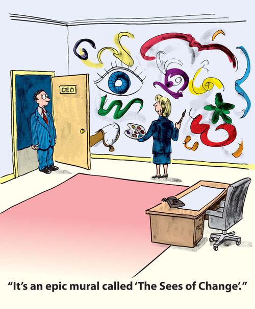 'It's an epic mural called 'The Sees of Change'.'