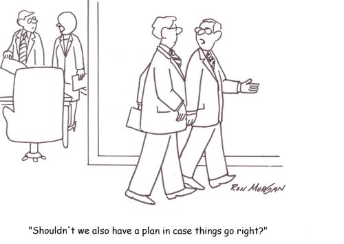 'Shouldn't we also have a plan in case things go right?'