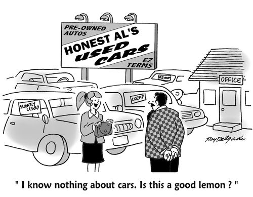'I know nothing about cars. Is this a good lemon?'