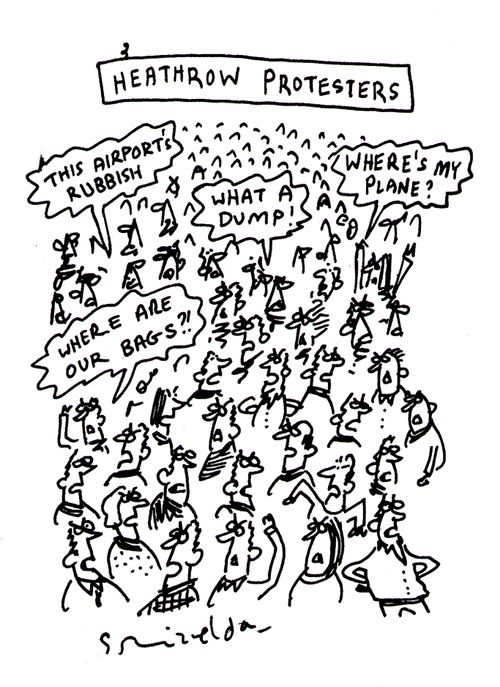 Heathrow Protesters - This airport's rubbish!