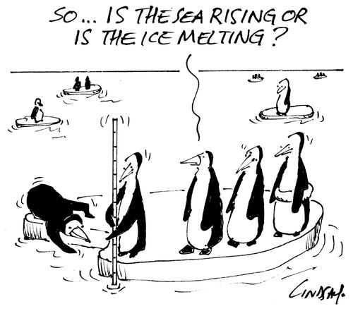 'So... is the sea rising or is the ice melting?'