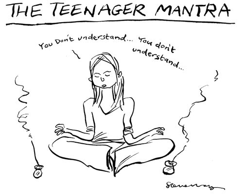 The Teenage Mantra:  You don't understand...
