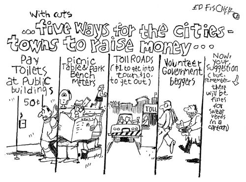...Five ways for the cities-towns to raise money...