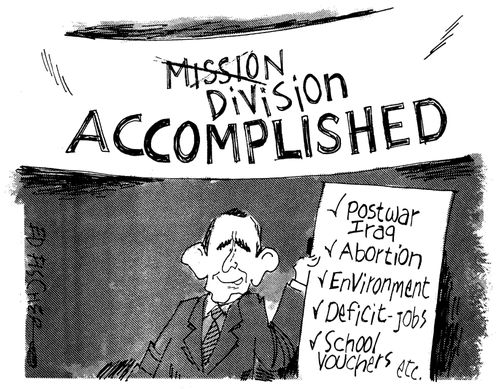 President Bush Mission (Division) Accomplished.
