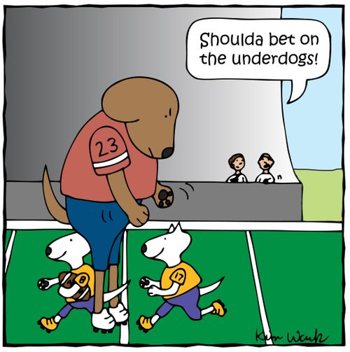 'Shoulda bet on the underdogs!'