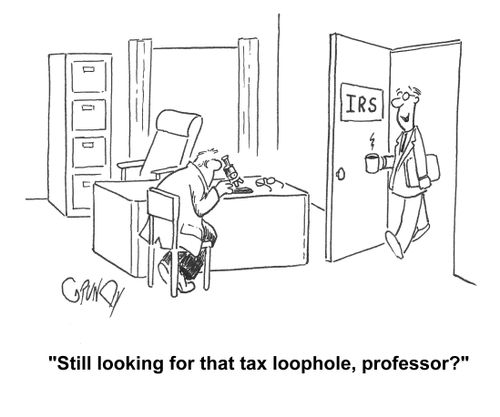 IRS agent to professor scrutinizing tax return under microscope: 'Still looking for that tax loophole, professor?'