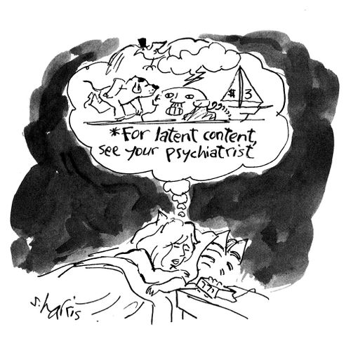 For latent content, see your psychiatrist.