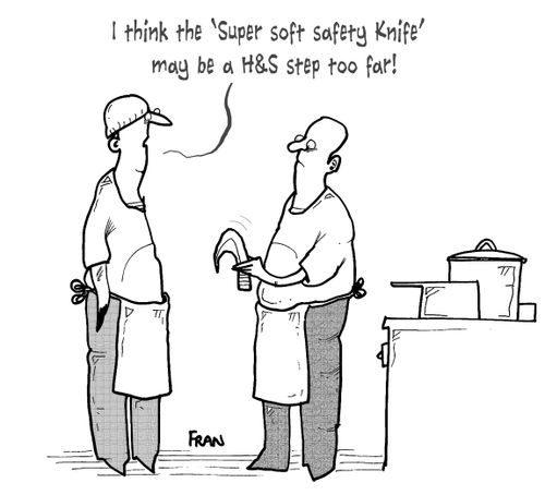 'I think the 'Super soft safety knife' may be a H&S step too far!'
