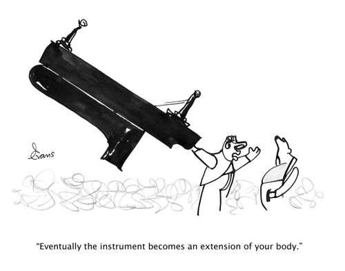 "Eventually the instrument becomes an extension of your body."