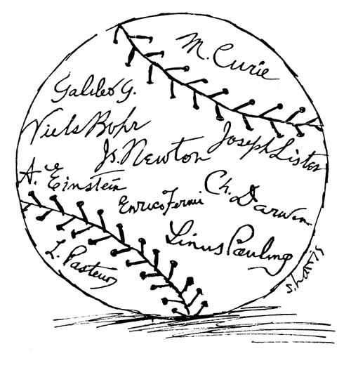 Signed Baseball - Scientists,