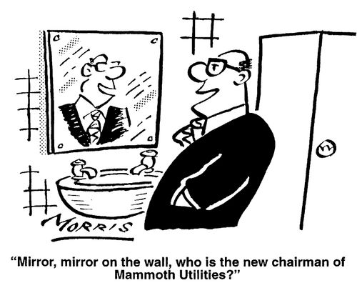 "Mirror, mirror on the wall, who is the new chairman of Mammoth Utilities?"