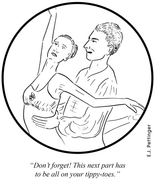 'Don't forget! This next part has to be all your tippy-toes.'
