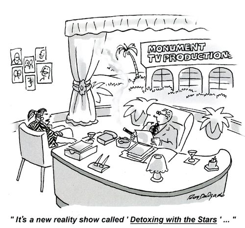 'It's a new reality show call 'Detoxing with the Stars'...'