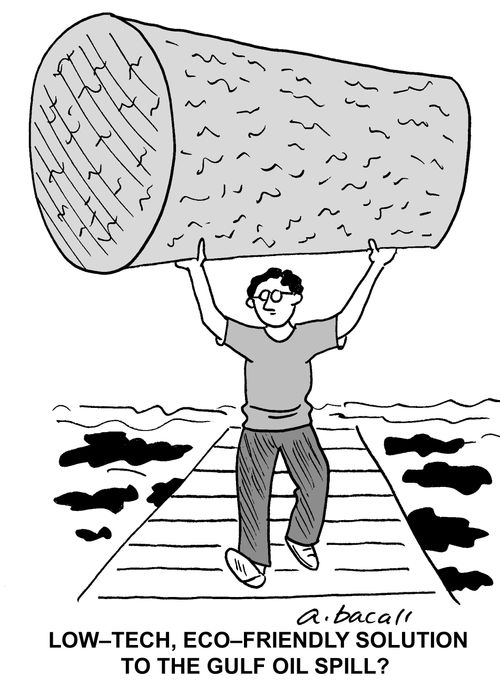 Low tech tech friendly solution to the gulf oil spill?