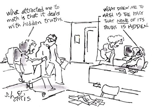 'What attracted me to math is that it deals with hidden truths.' 