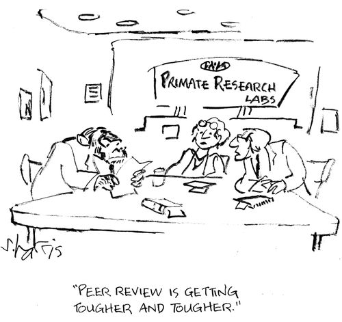 "Peer review is getting tougher and tougher."