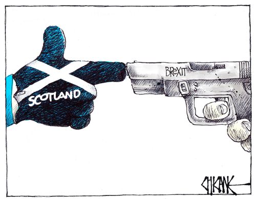 Scotland blocking Brexit.