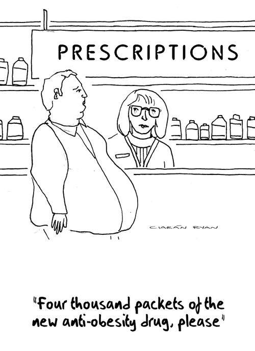 'Four thousand packets of the new anti-obesity drug, please'