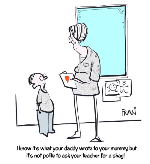 "I know it's what your daddy wrote to your mummy..."