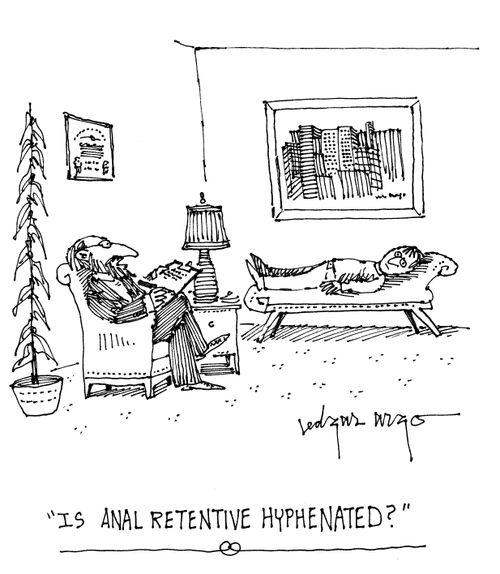 'Is anal retentive hyphenated?'
