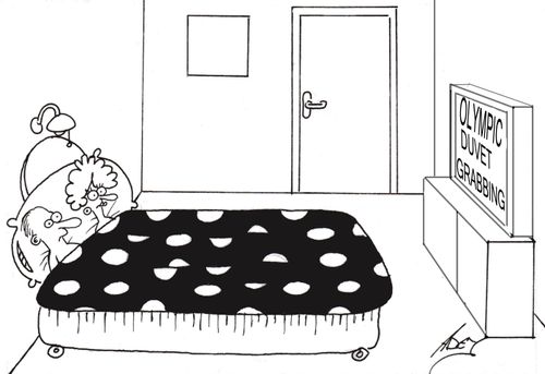 Olympic Duvet Grabbing.