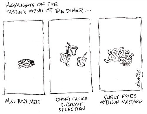 Highlights of the tasting menu at the diner...