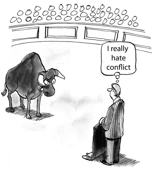 'I really hate conflict.'