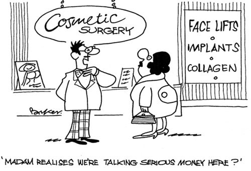 'Madam realises we're talking serious money here?'