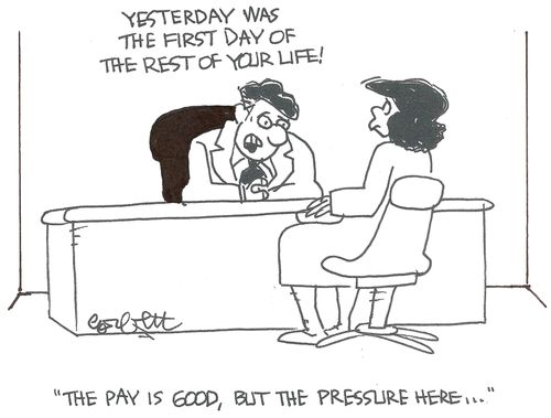 Yesterday was the first day of the rest of your life: 'The pay is good, but the pressure here...'