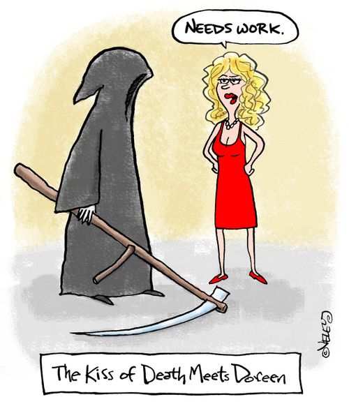 The Kiss of Death Meets Doreen