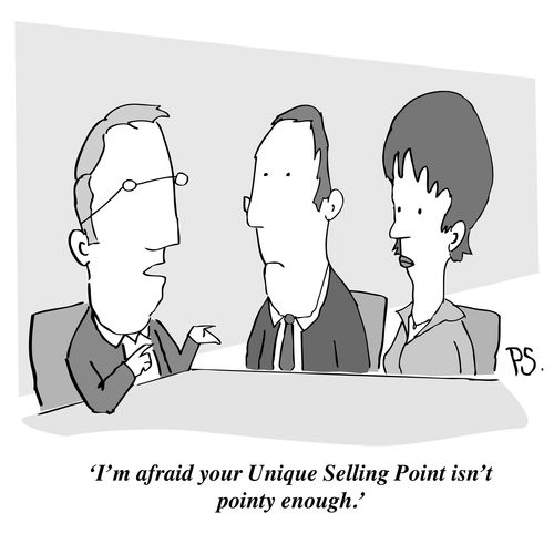 'I'm afraid your Unique Selling Point isn't pointy enough.'