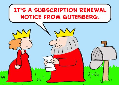 'It's a subscription renewal notice from Gutenberg.'