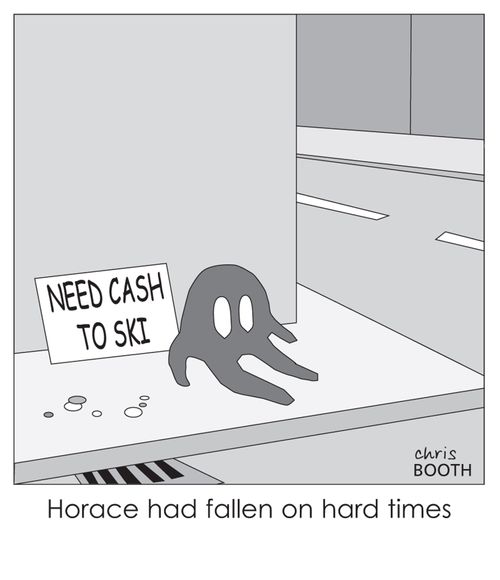 Horace had fallen on hard times