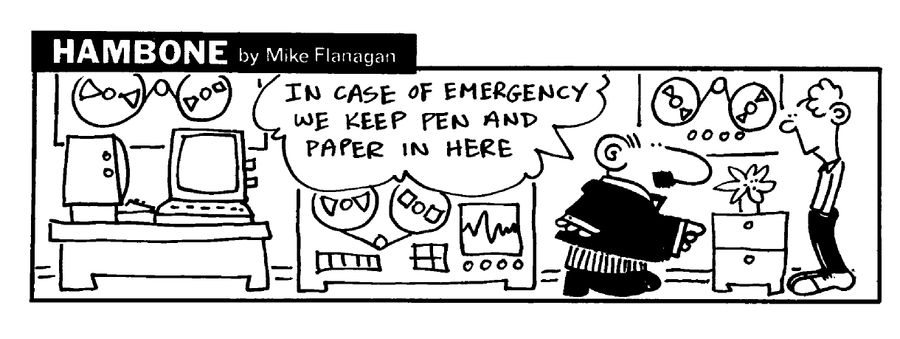 STRIP Hambone: Pen and paper, In case of emergency
