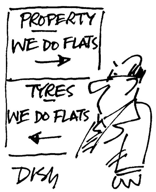 'Property: We do flats' 'tyres: We do flats'