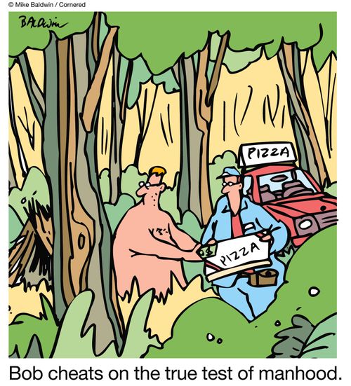 Bob cheats on the true test of manhood.
